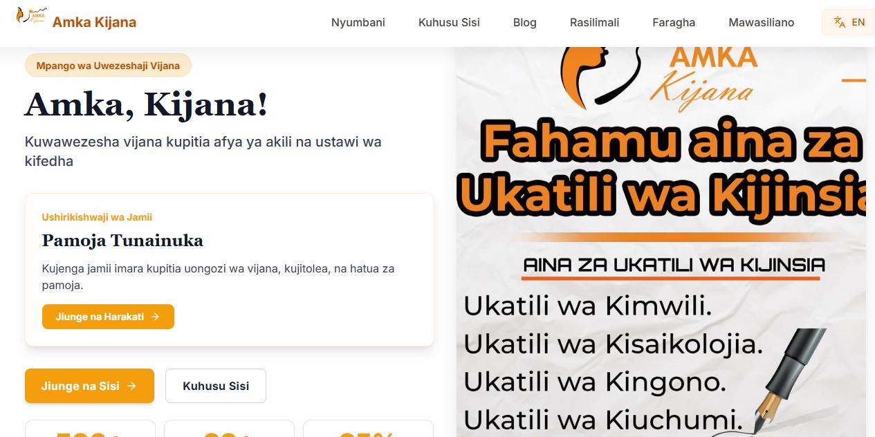 Amkakijana Mental Health Platform
